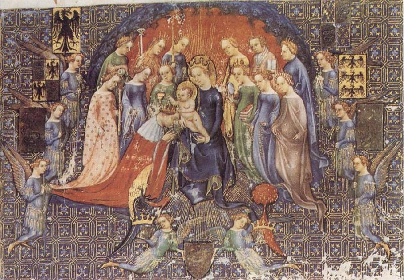 The Christ Child crowns the Duke, Michelino da Besozzo